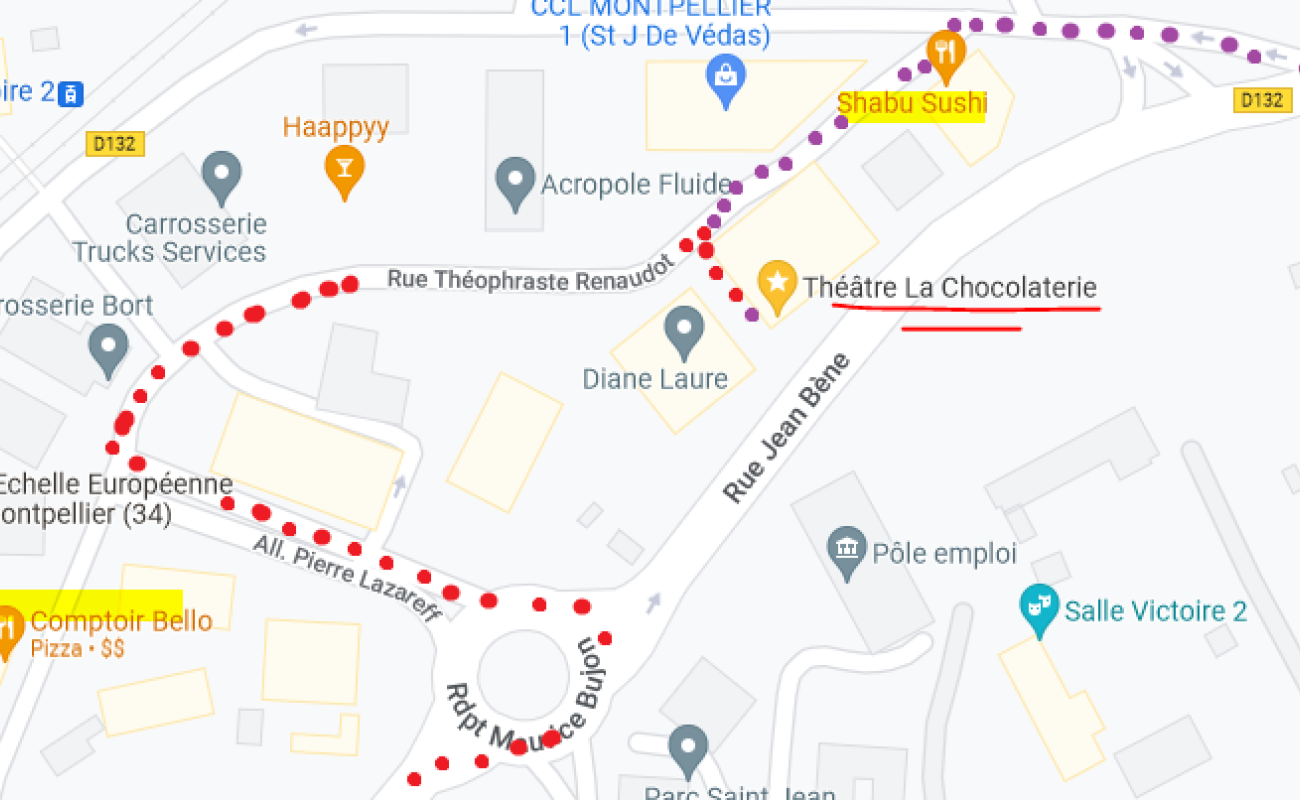 carte vue de plus près